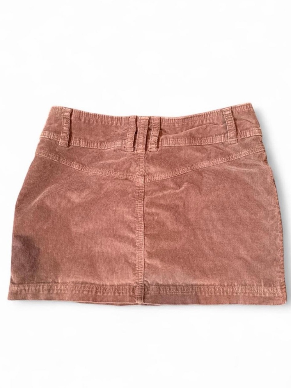 We The Free People Size 25 Brown Corduroy Button Front Mini Skirt